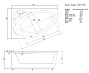 Ванна AQUATEK "ФИДЖИ" ЛЕВАЯ   170х110 акриловая + панель фронтальная+сливная система