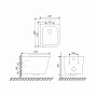Унитаз подвесной SOLE CUBE TURBO белый с сиденьем микролифт