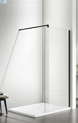 Душевая перегородка SANTREK AQUA Тour - SG-900-С-Matt Black 900*1950 стекло Прозр 6мм,профиль Чёрный
