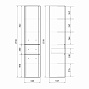 Пенал МИРСАНТ подвесной "FUJI-34" правый