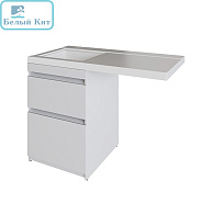 Тумба MIXLINE под стиральную машину "Созвездие-56" напольная с умывальником COSMOS-120 см ЧАША СЛЕВА