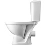 Унитаз-компакт SANTEK "ПАЛЛАДА" белый с сиденьем полипропилен 1WH302371