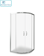 Душевое ограждение GOOD DOOR INFINITY R-100-G-CH 100*100*185 полукруглое стекло матовое 6 мм