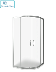 Душевое ограждение GOOD DOOR INFINITY R-100-G-CH 100*100*185 полукруглое стекло матовое 6 мм