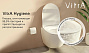 Комплект инсталляции с унитазом VITRA Mia Round 9856B003-7200 безободковый , хром матовый , сид.микр