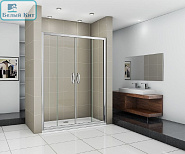 Душевая дверь раздвижная GOOD DOOR INFINITY WTW-TD-150-C-CH (1500*1850мм) стекло прозрачное 6 мм