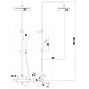 Душевая система LEMARK LM7862C YETI  с термостатом