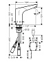 Смеситель для раковины HANSGROHE 31174000 FOCUS электронный