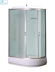 Душевая кабина Loranto CS-66120-20L F 120х80х215 поддон 20 см, белое стекло 4мм