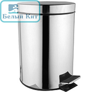 Ведро для мусора Azario 301-12 12 л нерж.сталь хром