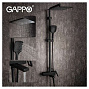 Душевая система GAPPO G2417-6 черная FUTURA