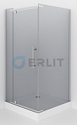 Душевое ограждение ERLIT ER10110H-C4 (100*100*200) квадратное тонированное стекло 6 мм без поддона