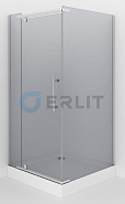 Душевое ограждение ERLIT ER10110H-C4 (100*100*200) квадратное тонированное стекло 6 мм без поддона