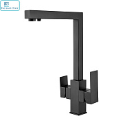 Смеситель для кухни SHEVANIK S148H черный с выходом под фильтр