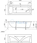 Ванна МАРКА №1 "MODERN" 165х70 акриловая на ножках