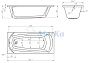 Ванна МАРКА №1 "ELEGANCE" 165х70 акриловая с рамой