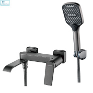 Смеситель для ванны SHEVANIK S4102T оружейная сталь