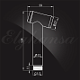 Лейка гигиеническая ELGHANSA BM-04-Black с держателем