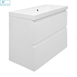 Тумба AZARIO подвесная "Viola 80/2" белая матовая с раковиной Астория-80 CS00097143