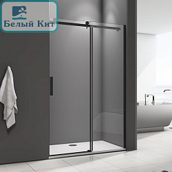 Душевая дверь раздвижная GOOD DOOR Galaxy WTW-140-C-B (140*195 см) стекло 6 мм профиль черный 