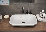 Умывальник накладной SANITA LUXE "INFINITY" 600x360x120 мм INFSLWB01