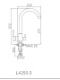 Смеситель для кухни LEDEME L4255-3 с выходом под фильтр