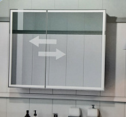 Зеркало-шкаф Континент "ALLURE" 100х80 с подсветкой по периметру