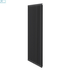Дизайн-радиатор Royal Thermo Insignia VC2180 - 14 секц. RAL9005 нижнее подкл. при Δt70-2828 Вт 28м2