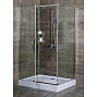 Душевое ограждение ALEX BAITLER AB214-120  120*90 прямоугольное стекло 8 мм прозрачное без поддона