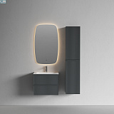 Тумба подвесная Sancos Snob R 60 (Сноб Р), Темный антрацит 590x445x500 под раковину CN7001/CN7011