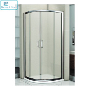 Душевое ограждение GOOD DOOR INFINITY R-80-G-CH 80*80*185 полукруглое стекло матовое 6 мм