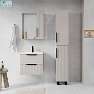 Тумба VIANT подвесная "Сицилия 60" 2 ящика капучино БЕЗ раковины COMO-60