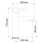 Смеситель для раковины WasserKraft MAIN 4104 хром