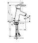 Смеситель для раковины HANSGROHE 72010000 Talis S 