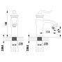 Смеситель для раковины LEMARK LM4706G "Bravo" золото