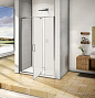 Душевая дверь распашная GOOD DOOR Orion WTW-PD-90-C-CH (900*1850мм) стекло прозрачное 6 мм