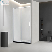 Душевая дверь раздвижная SANTREK AQUA Time-DF-1200-G-Chrome 1200*1950 стекло Грейп 6 мм