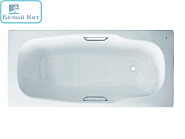 Ванна стальная "BLB" ATLANTICA HG 180х80  3.5 mm с ножками и ручками