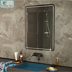 Зеркало MIXLINE "НЕРО" 450*750 гравировка