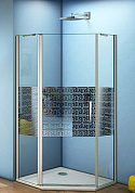 Душевое ограждение GOOD DOOR FANTASY PNT-100-F-CH  (1000 x1000 x 1850 мм) прозрачное стекло 6 мм