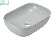 Умывальник накладной Holler K-M6513LGA 450*320*135мм светло-серый матовый