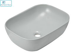 Умывальник накладной Holler K-M6513LGA 450*320*135мм светло-серый матовый