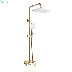 Душевая система SHEVANIK S4136G матовое золото