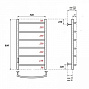 ПС Point Афина PN04758B П6 500x800, диммер слева, черный