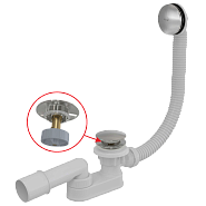 Обвязка для ванны автомат ALCAPLAST A507KM Click/Clack (легкая очистка)