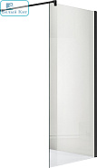 Душевая перегородка AQUATEK Walk in 09020BL 90*200 см  профиль черный стекло прозрачное 8 мм