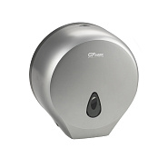 Диспенсер для туалетной бумаги - барабан ПРЕМИУМ, пластиковый, СЕРЫЙ с глазком, с ключем, 926