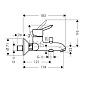 Смеситель для ванны HANSGROHE 31742000 FOCUS S