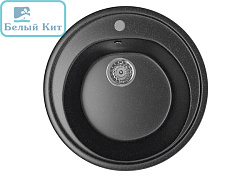 Мойка ML-GM11 круглая, черная (308), 500мм