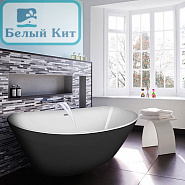Ванна отдельностоящая Azario EASTON AZ-1337B 1800x820x600 мм Черные внешние стенки